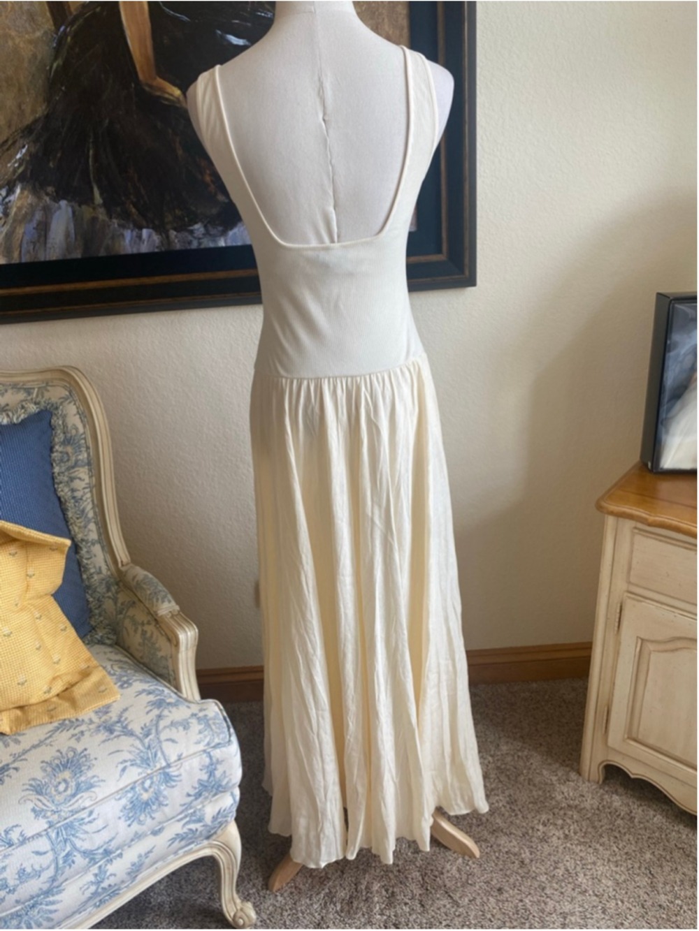 NWT Johanna Ortiz Ecru Mariner Maxi Dress Size 4 - Picture 4 of 6